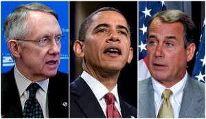 Reid_Obama_Boehner Barack Obama, Harry Reid, and John Boehner