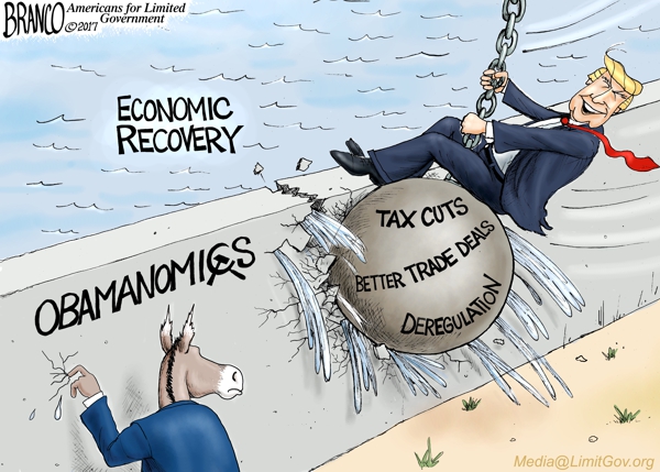 Resultado de imagen para Trump economy cartoon